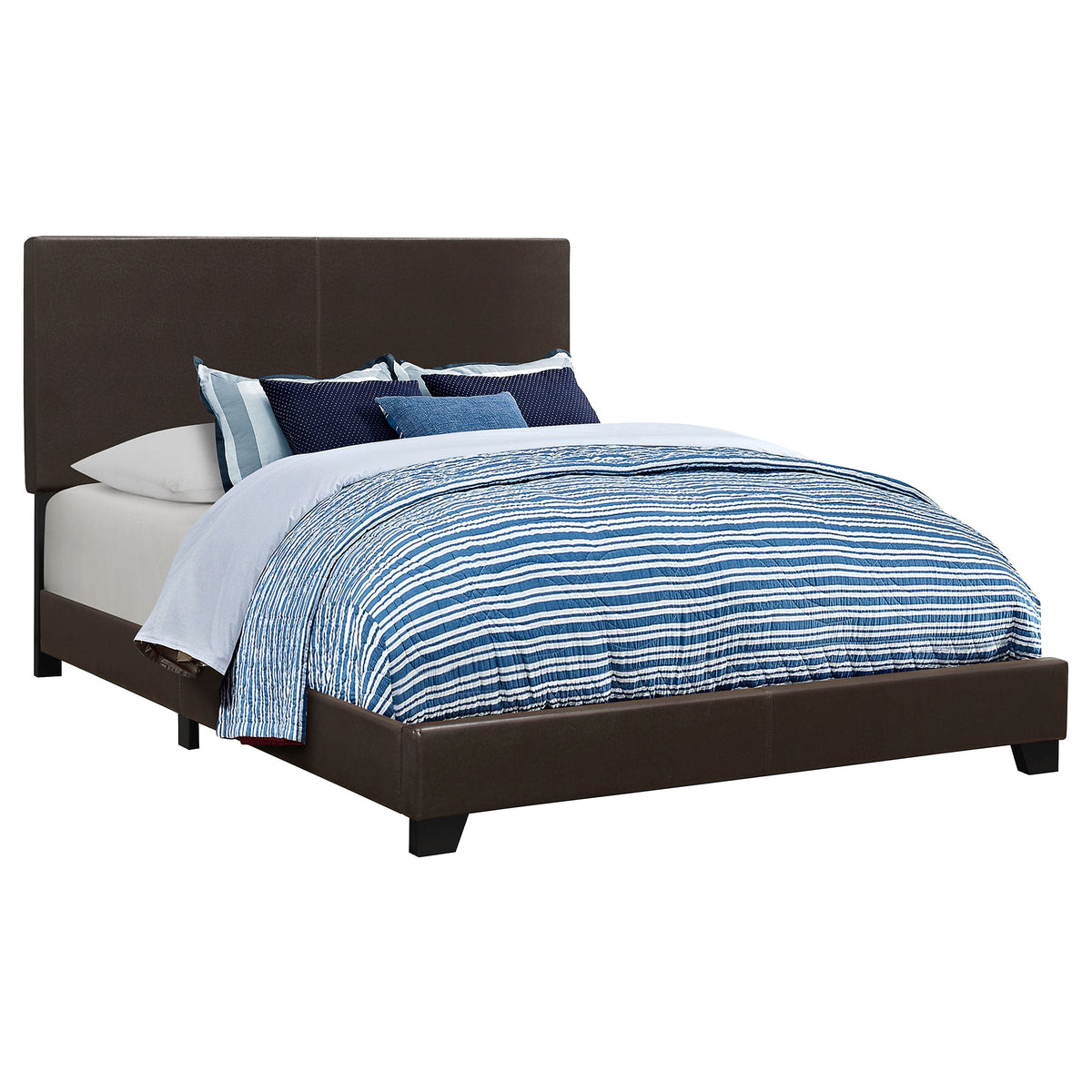 Dorian Upholstered  Bed Brown