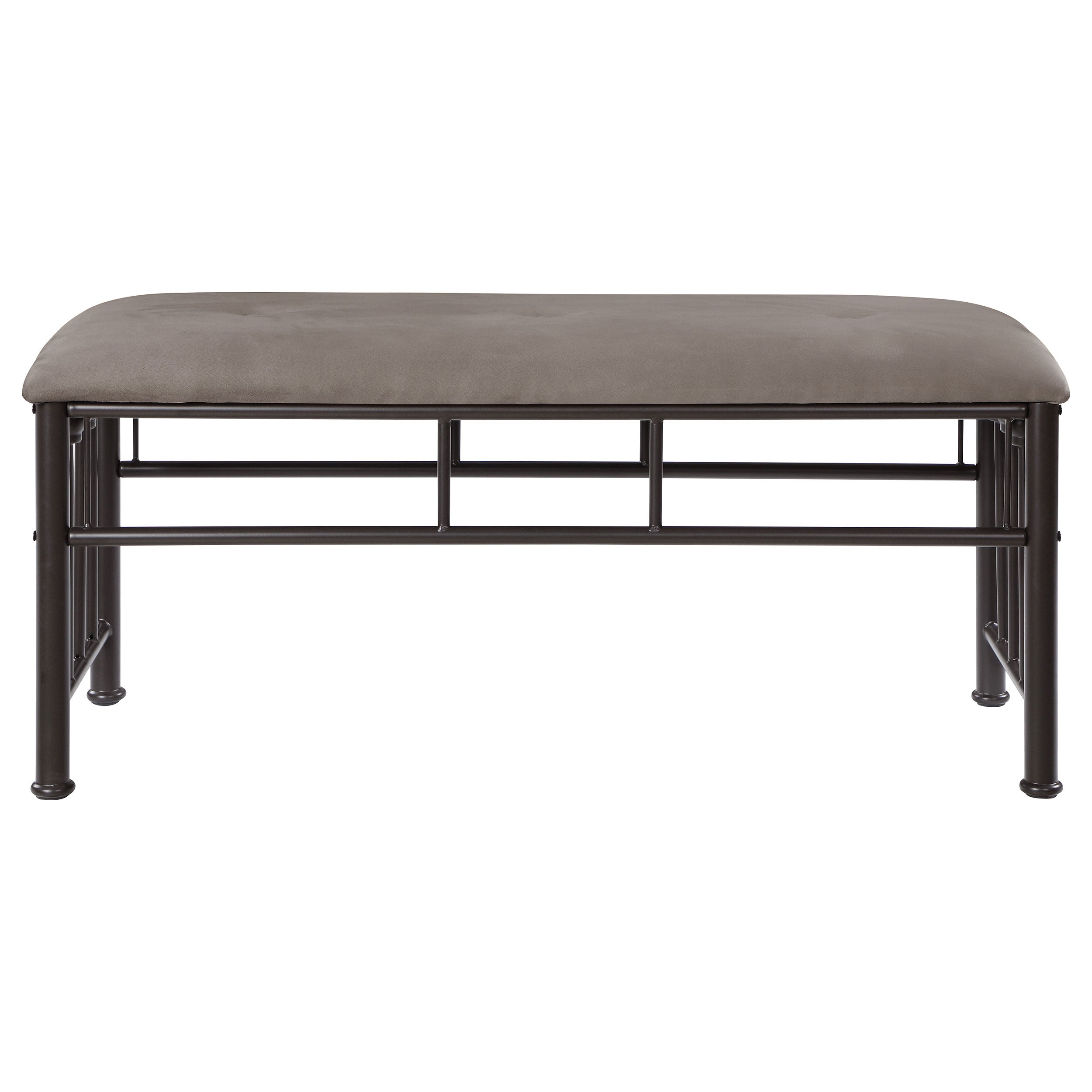 Lamont Rectangular Upholstered Bench Natural and Navy