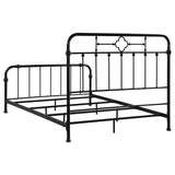 Packlan  Metal Panel Bed Matte Black