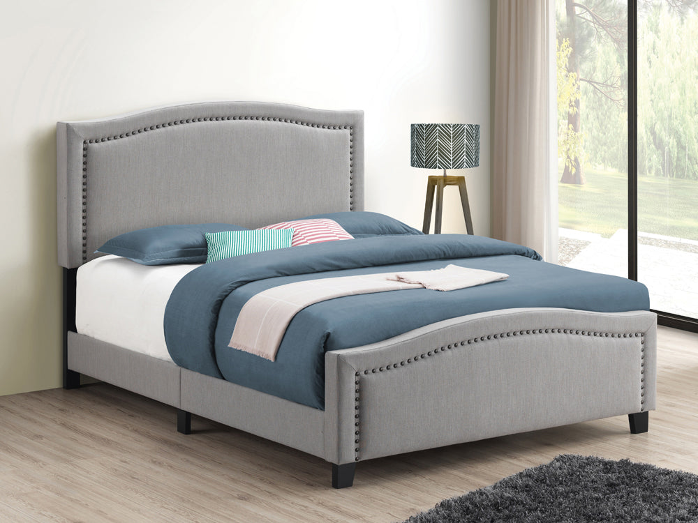 Hamden Full Upholstered Panel Bed Mineral