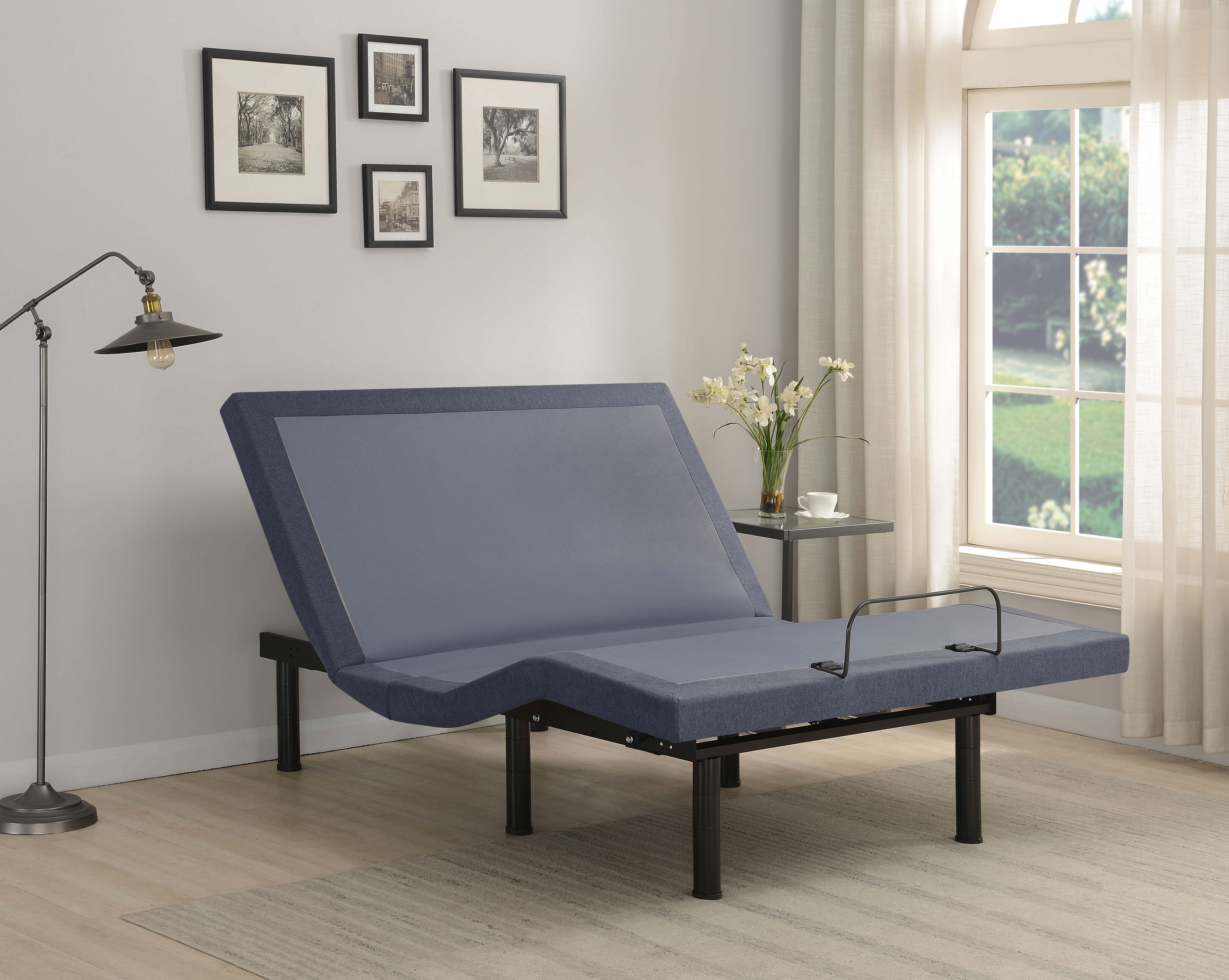 Clara  Adjustable Bed Base Grey and Black