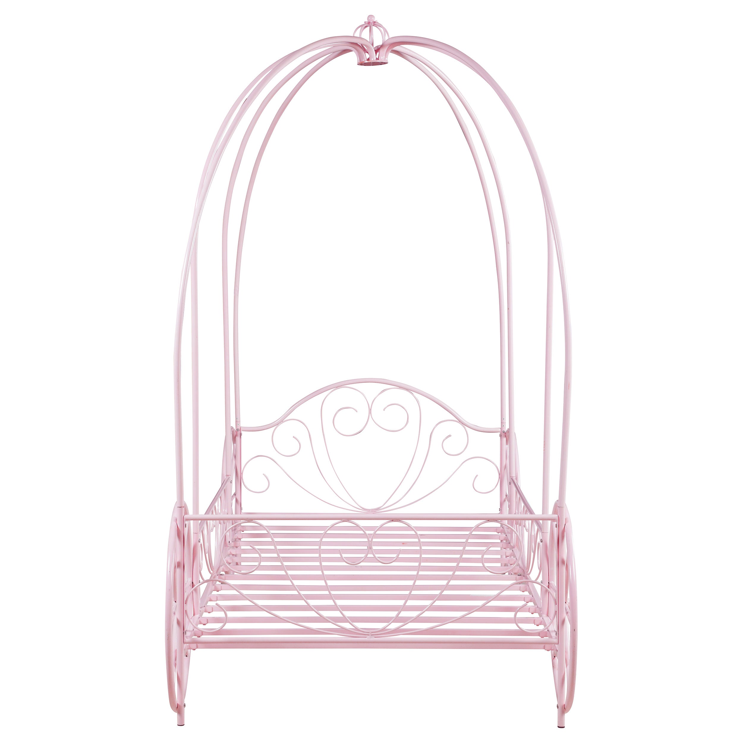 Massi Twin Canopy Bed Powder Pink