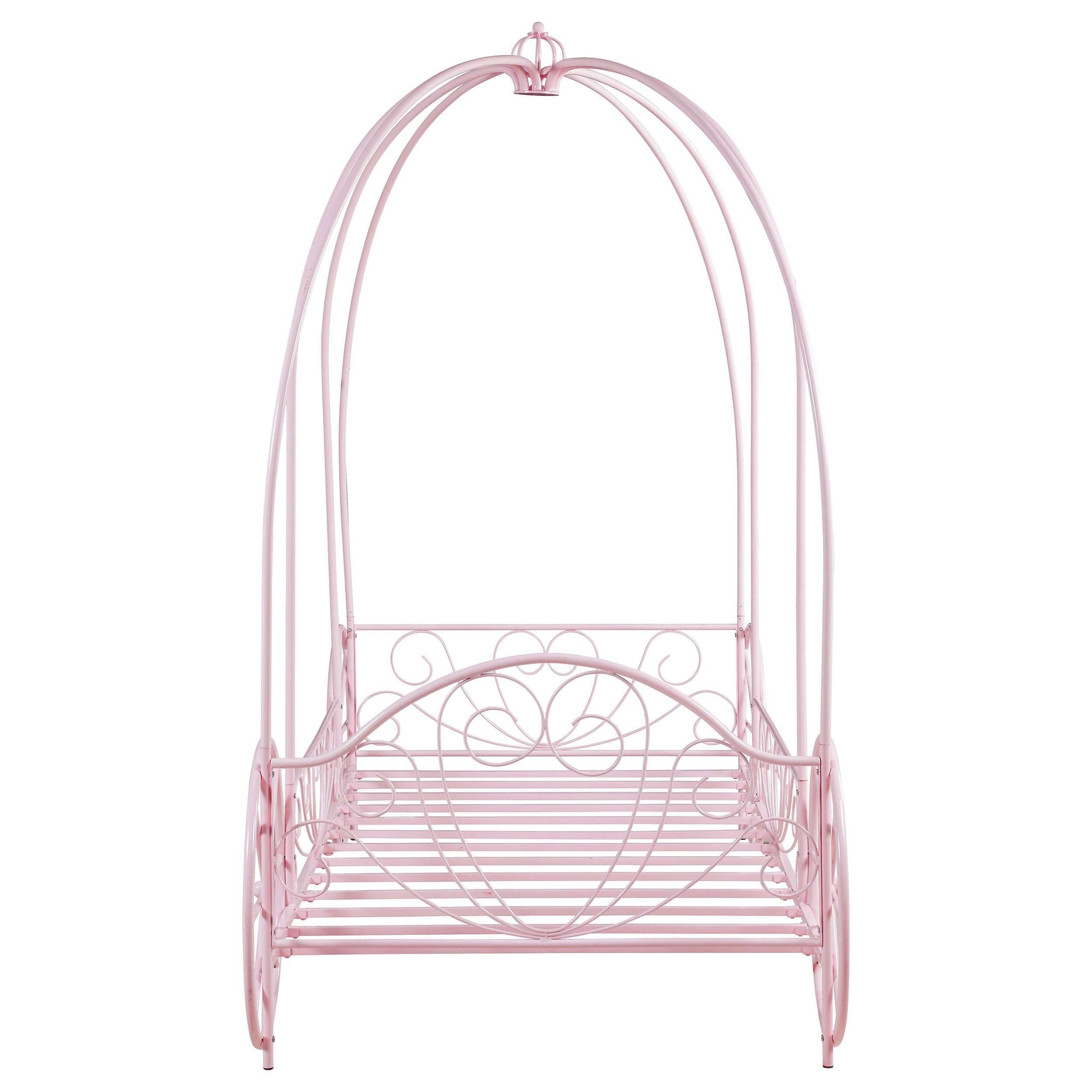 Massi Twin Canopy Bed Powder Pink