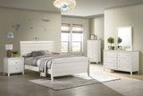 Selena Bedroom Set Sleigh Headboard Buttermilk