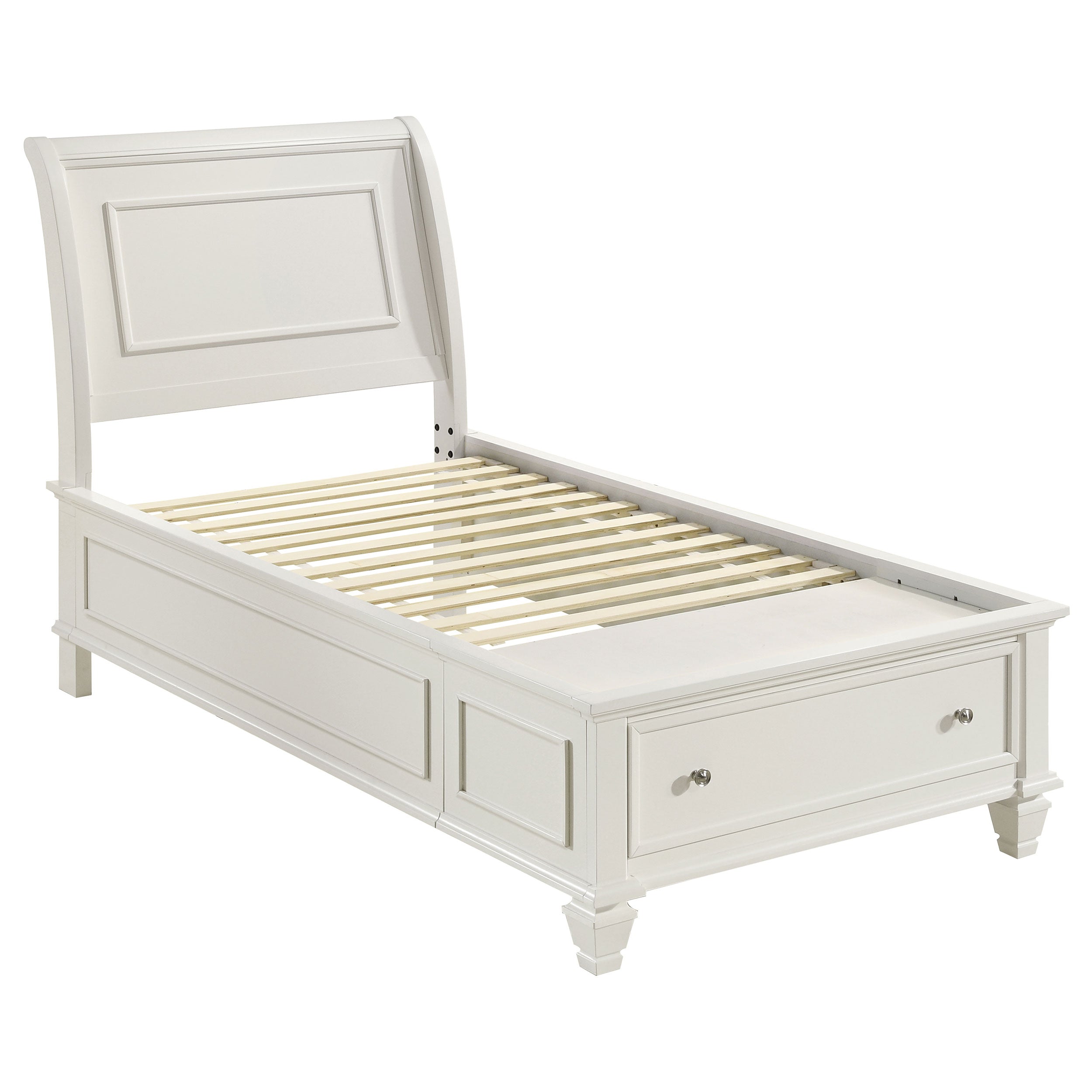 Selena Storage Bedroom Set with Sleigh Headboard Buttermilk