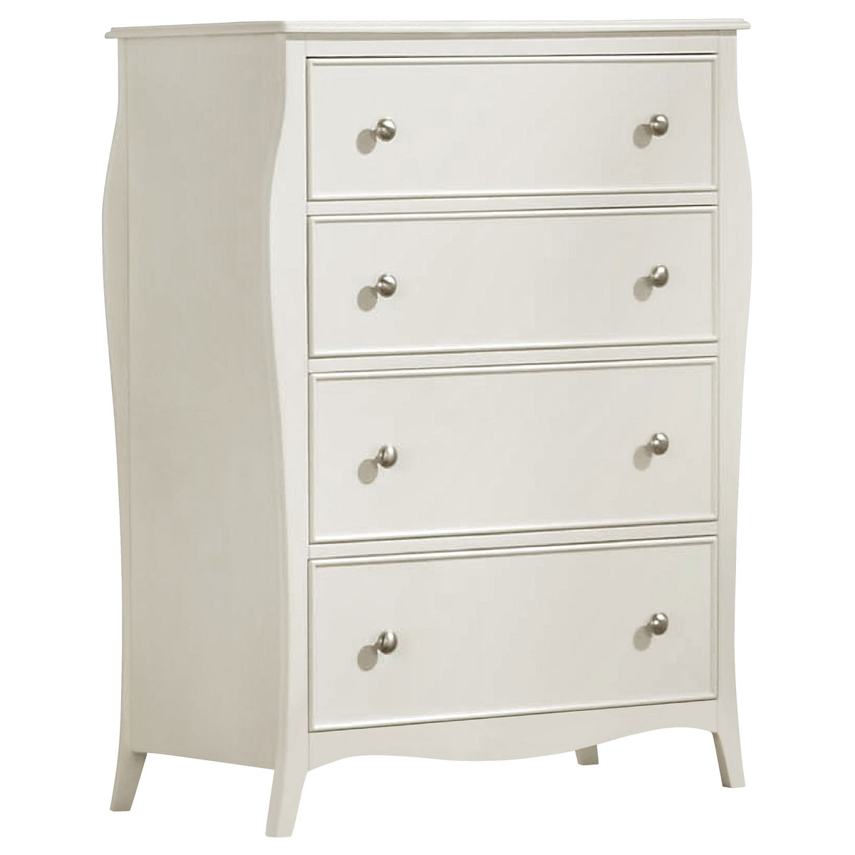 Dominique 4-drawer Chest Cream White