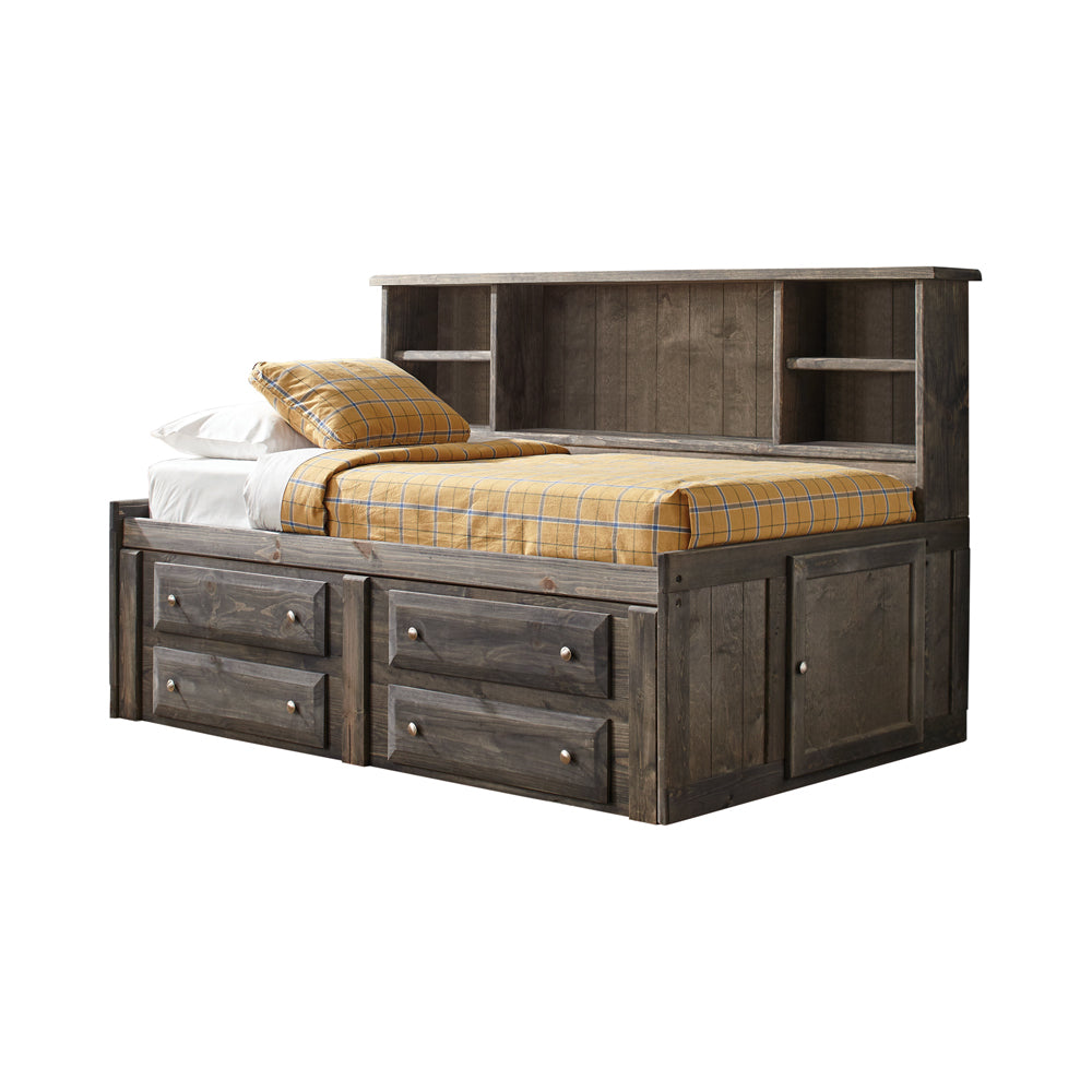 Wrangle Hill Twin Storage Daybed Gun Smoke