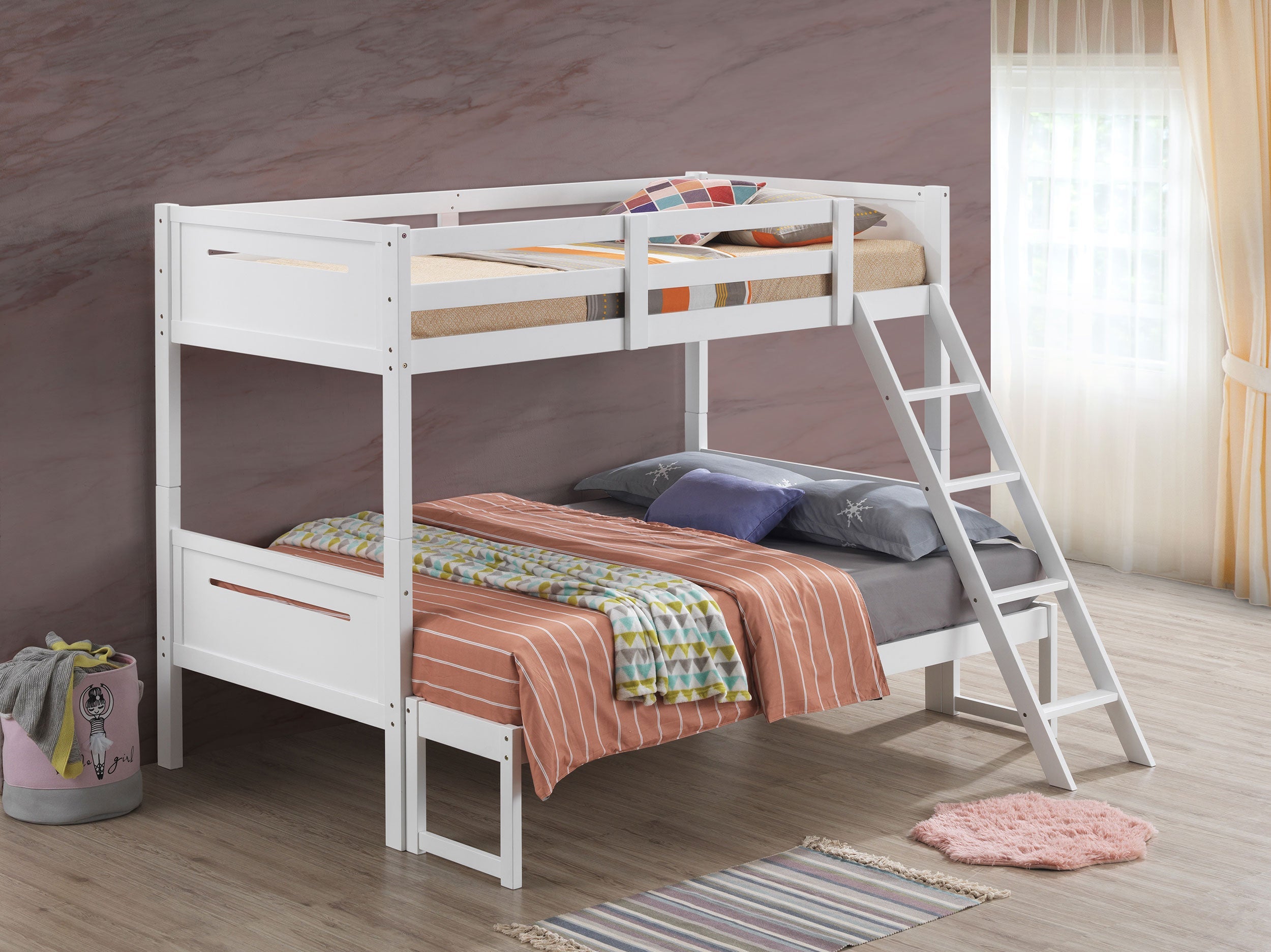 Littleton Wood Twin Over Full Bunk Bed Espresso