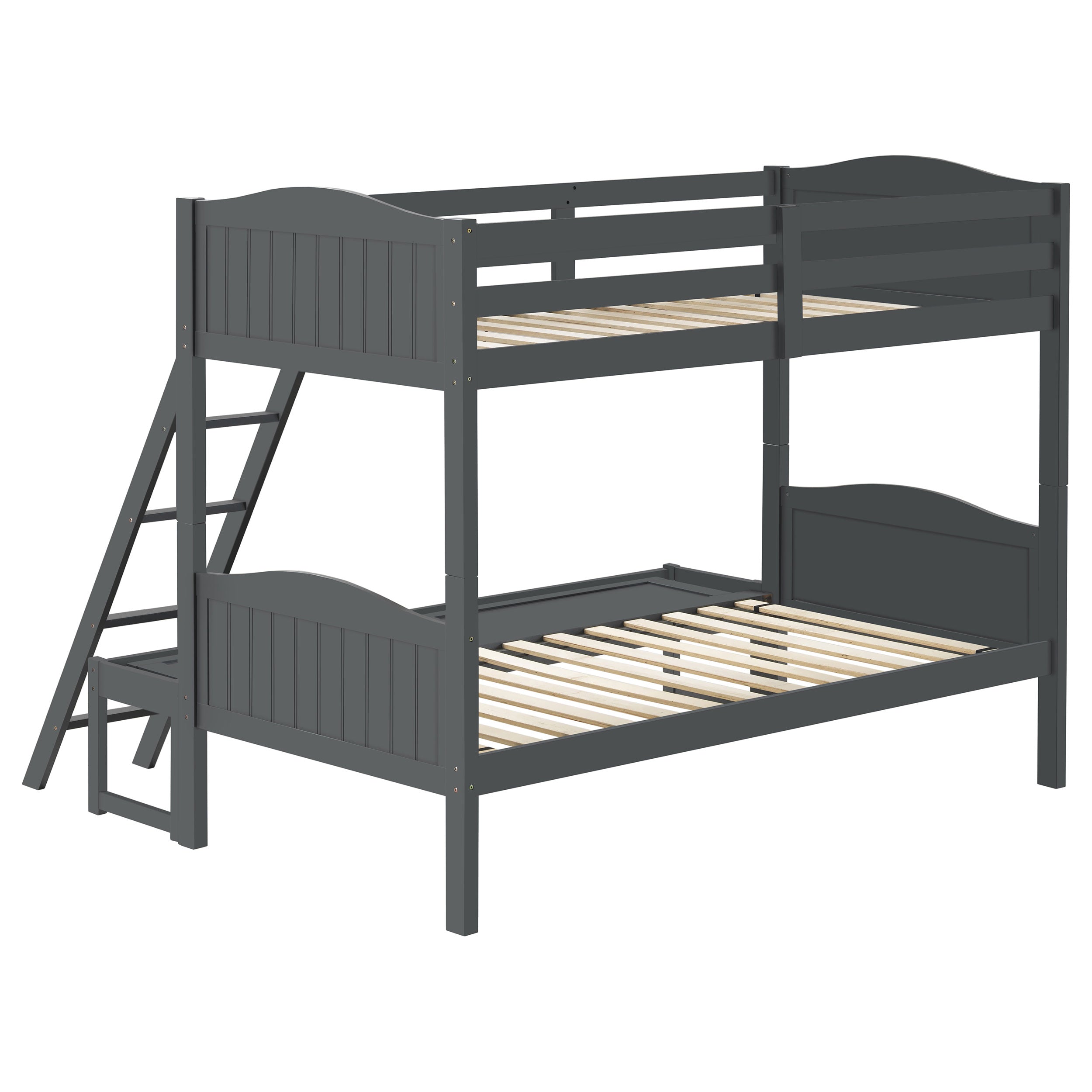 Arlo Twin Over Twin Bunk Bed with Ladder Espresso