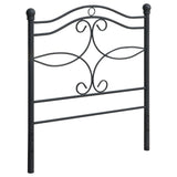 Callie Twin Metal Headboard Matte Black