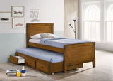 Granger Twin Captain's Bed with Trundle Rustic Honey