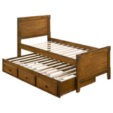 Granger Twin Captain's Bed with Trundle Rustic Honey