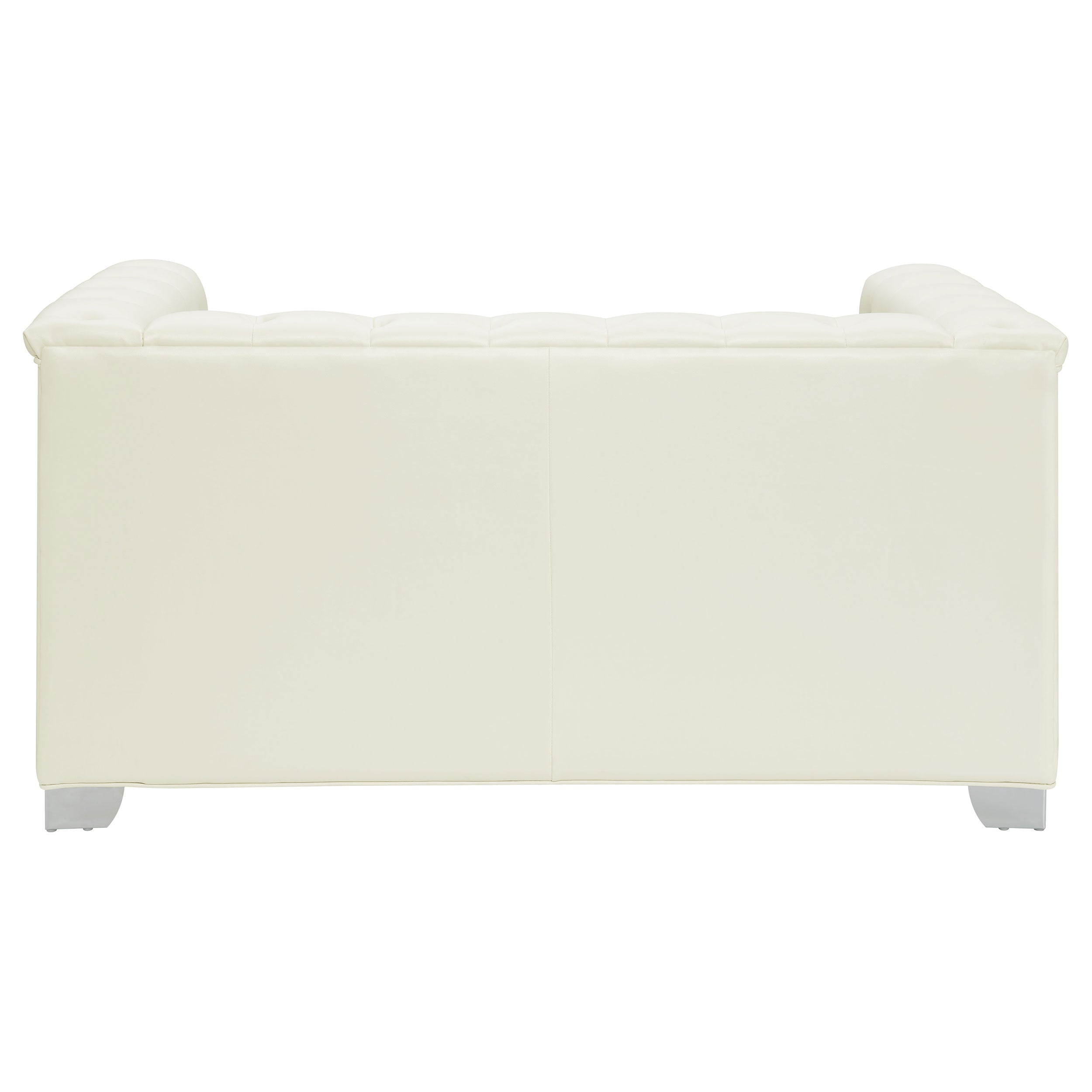 Chaviano Tufted Upholstered Loveseat Pearl White