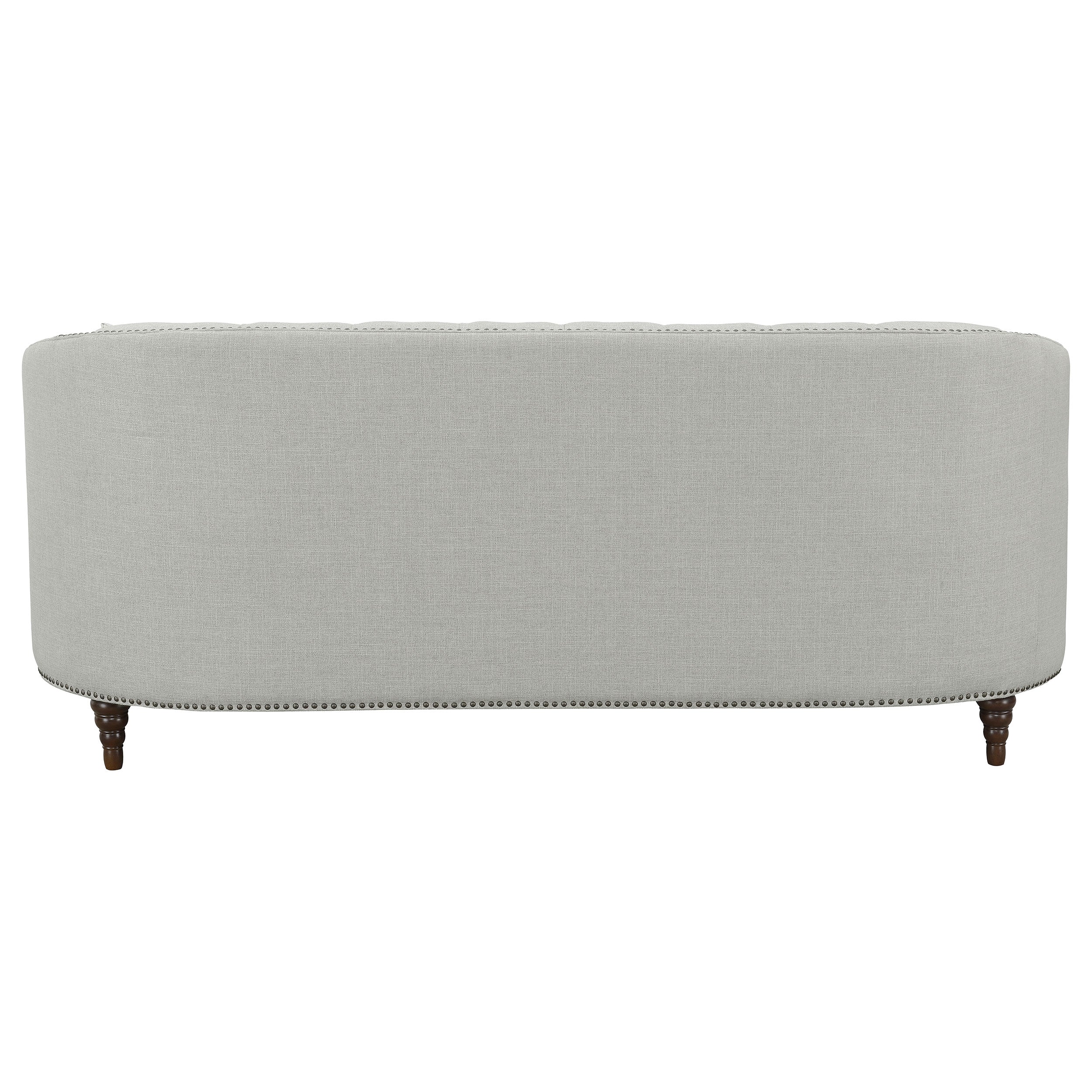 Avonlea Sloped Arm Upholstered Sofa Trim Grey