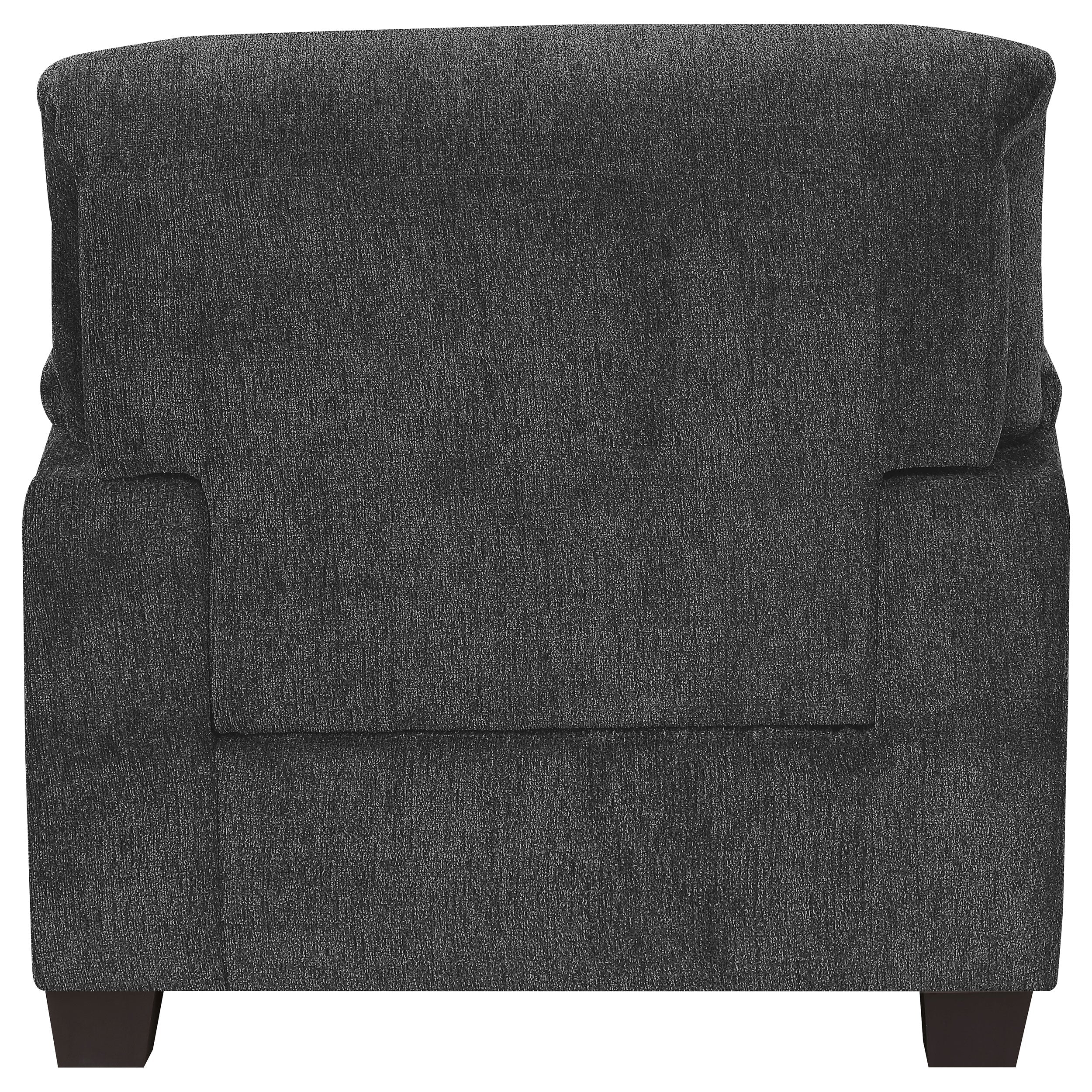 Clementine Upholstered Chair with Nailhead Trim Grey