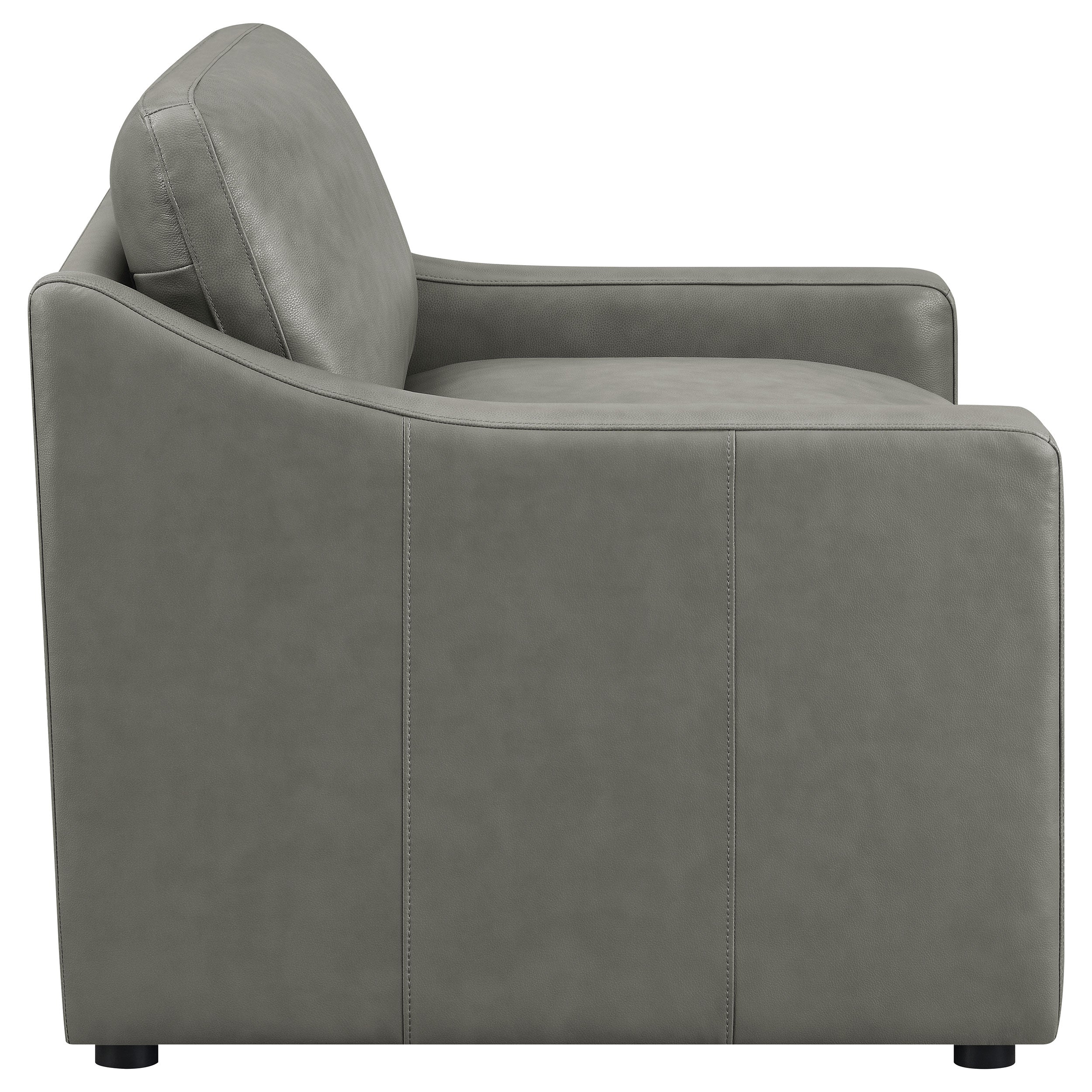 Grayson Sloped Arm Upholstered Chair Grey