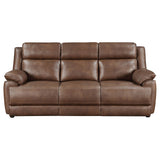 Ellington Upholstered Padded Arm Sofa Dark Brown