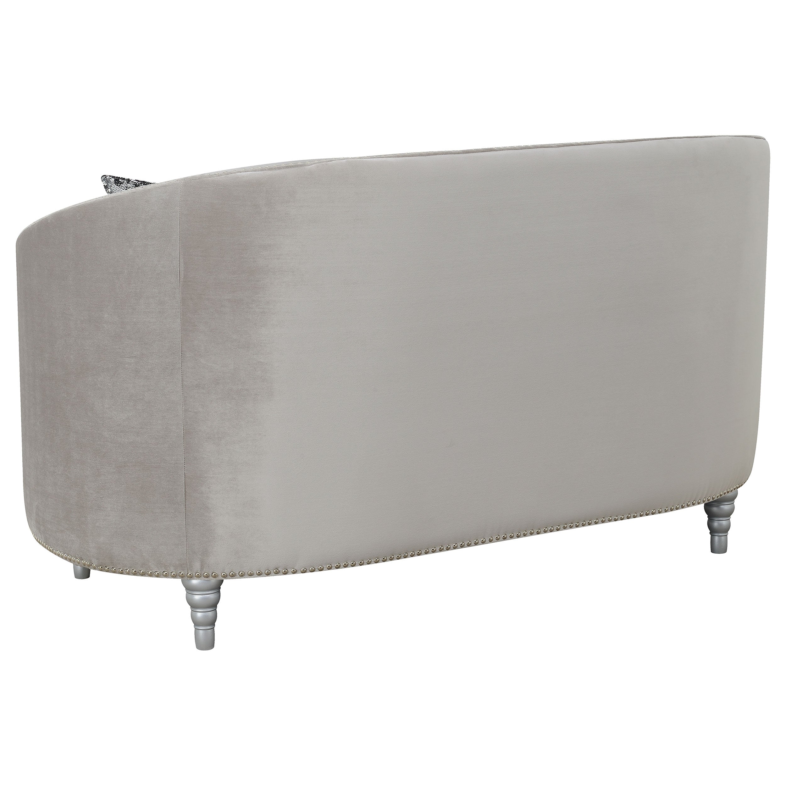 Avonlea Sloped Arm Tufted Sofa Grey