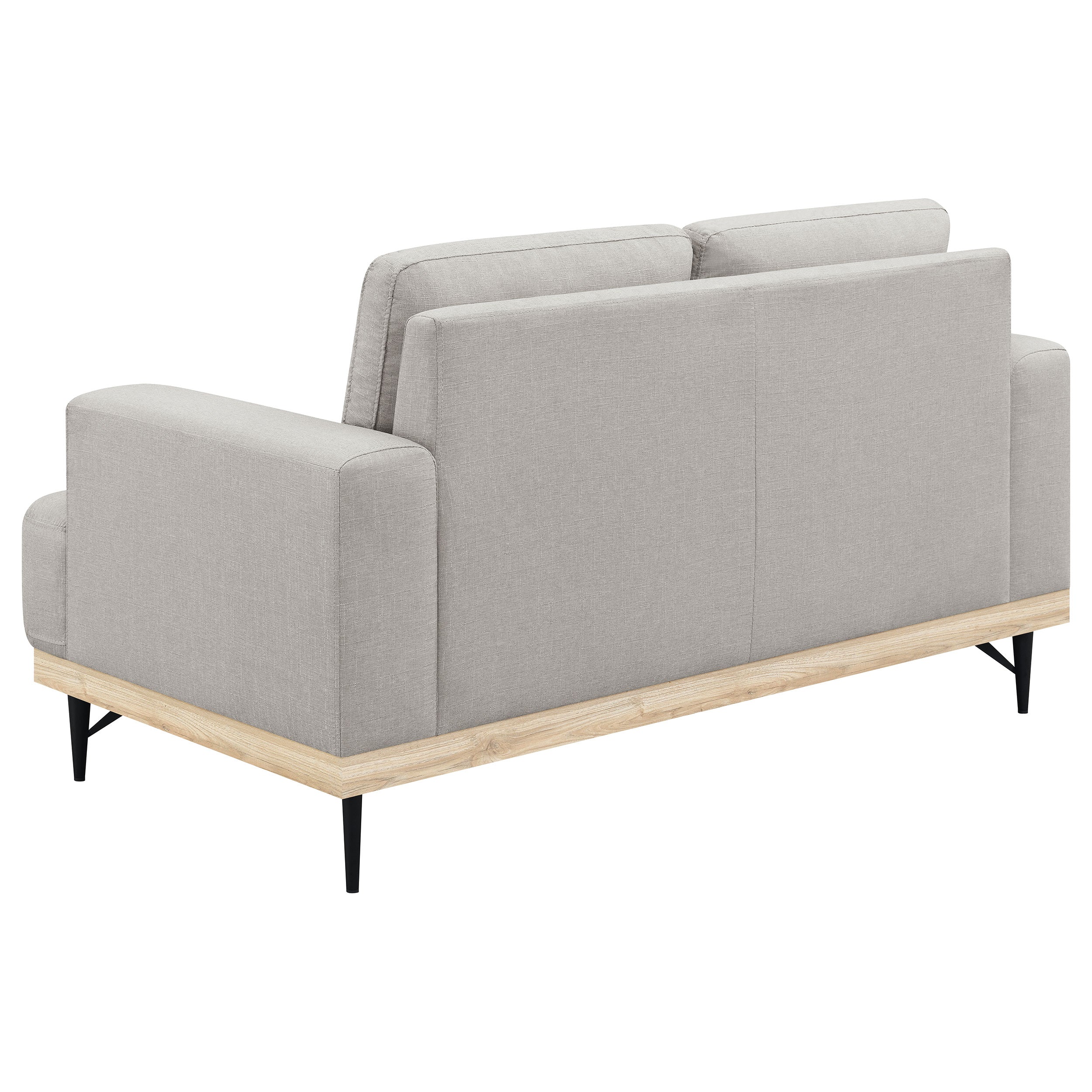 Kester Recessed Track Arm Loveseat Beige