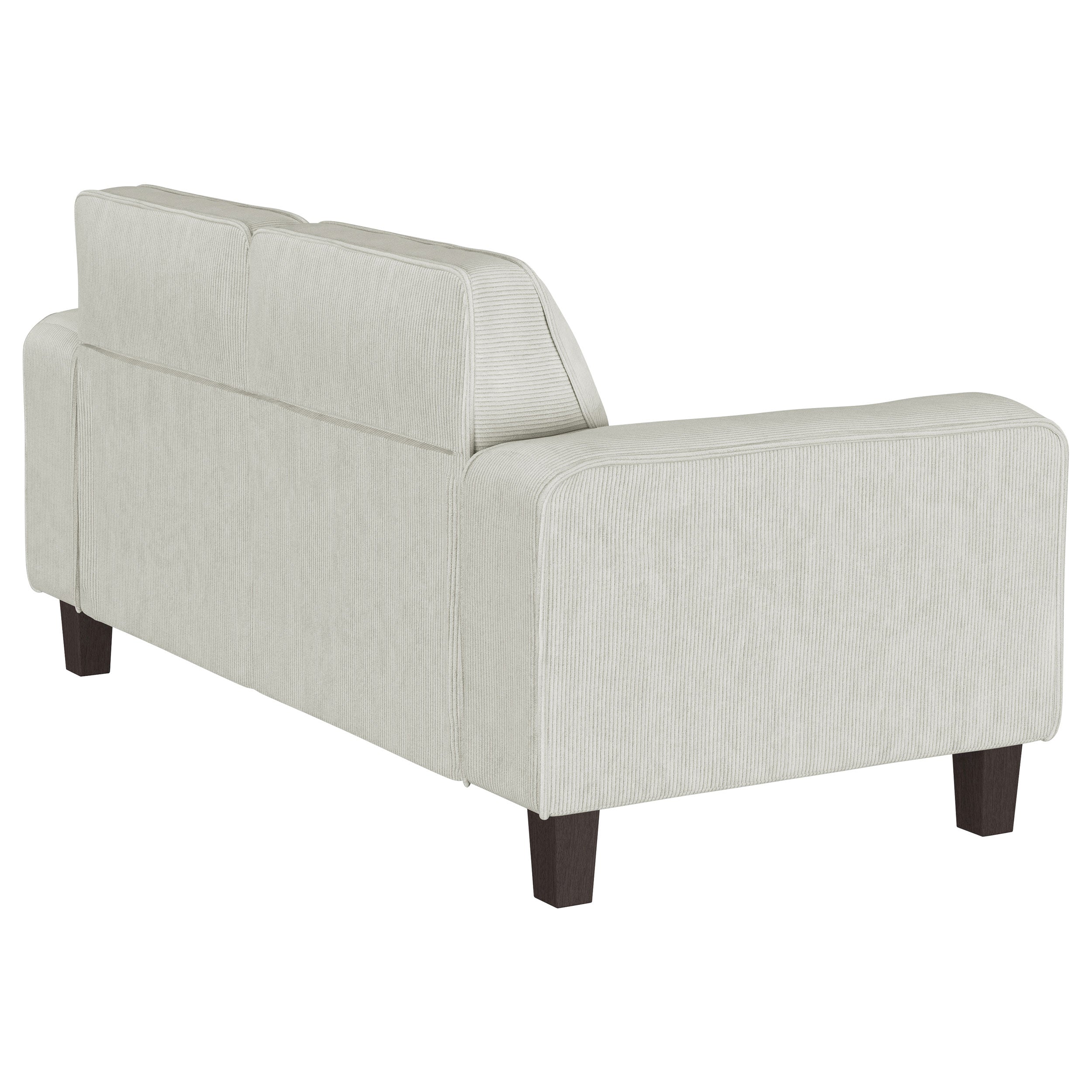 Deerhurst Upholstered Track Arm Tufted Loveseat Greige