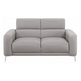 Glenmark Track Arm Upholstered Loveseat Taupe