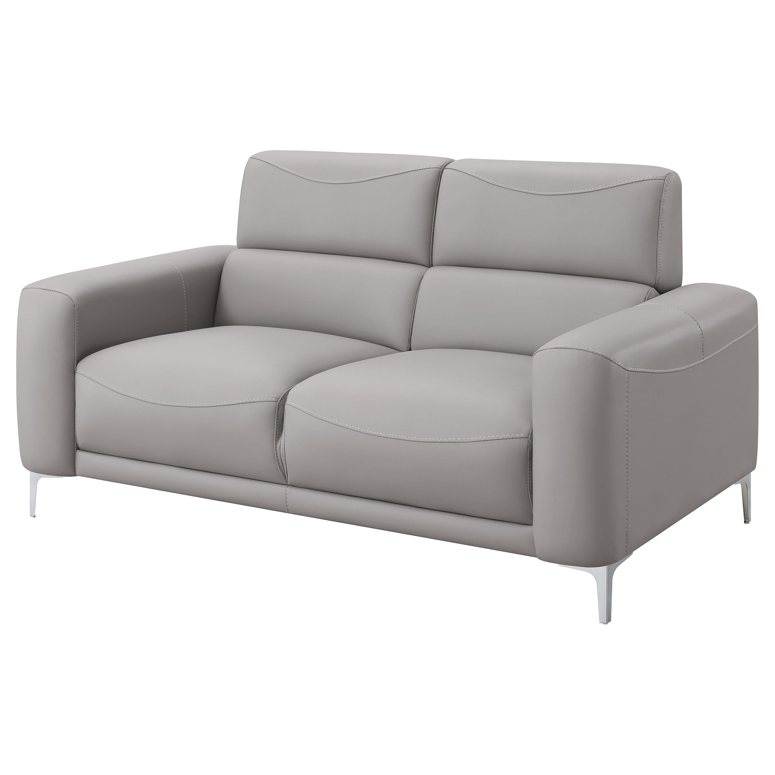 Glenmark Track Arm Upholstered Loveseat Taupe