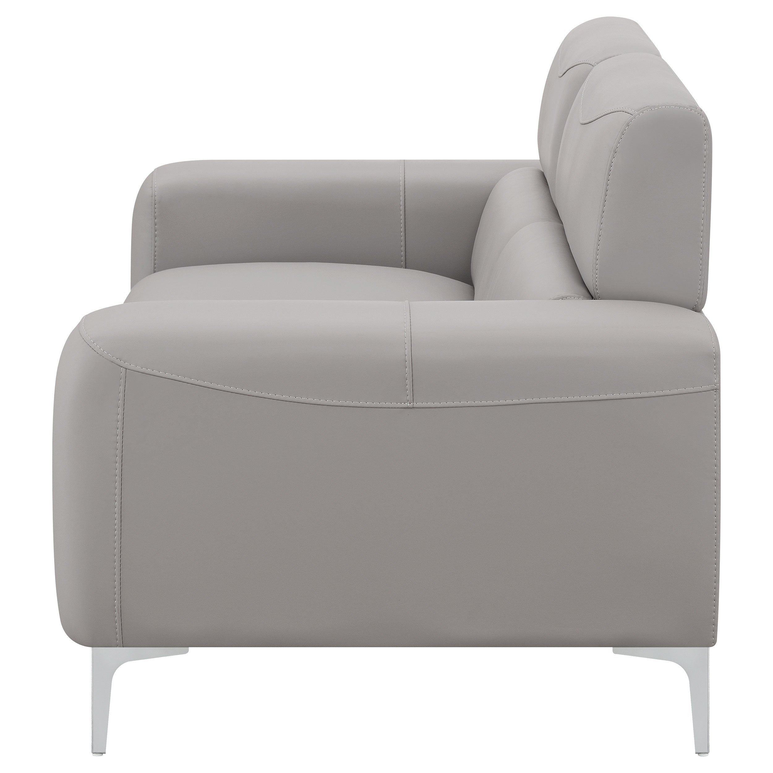 Glenmark Track Arm Upholstered Loveseat Taupe