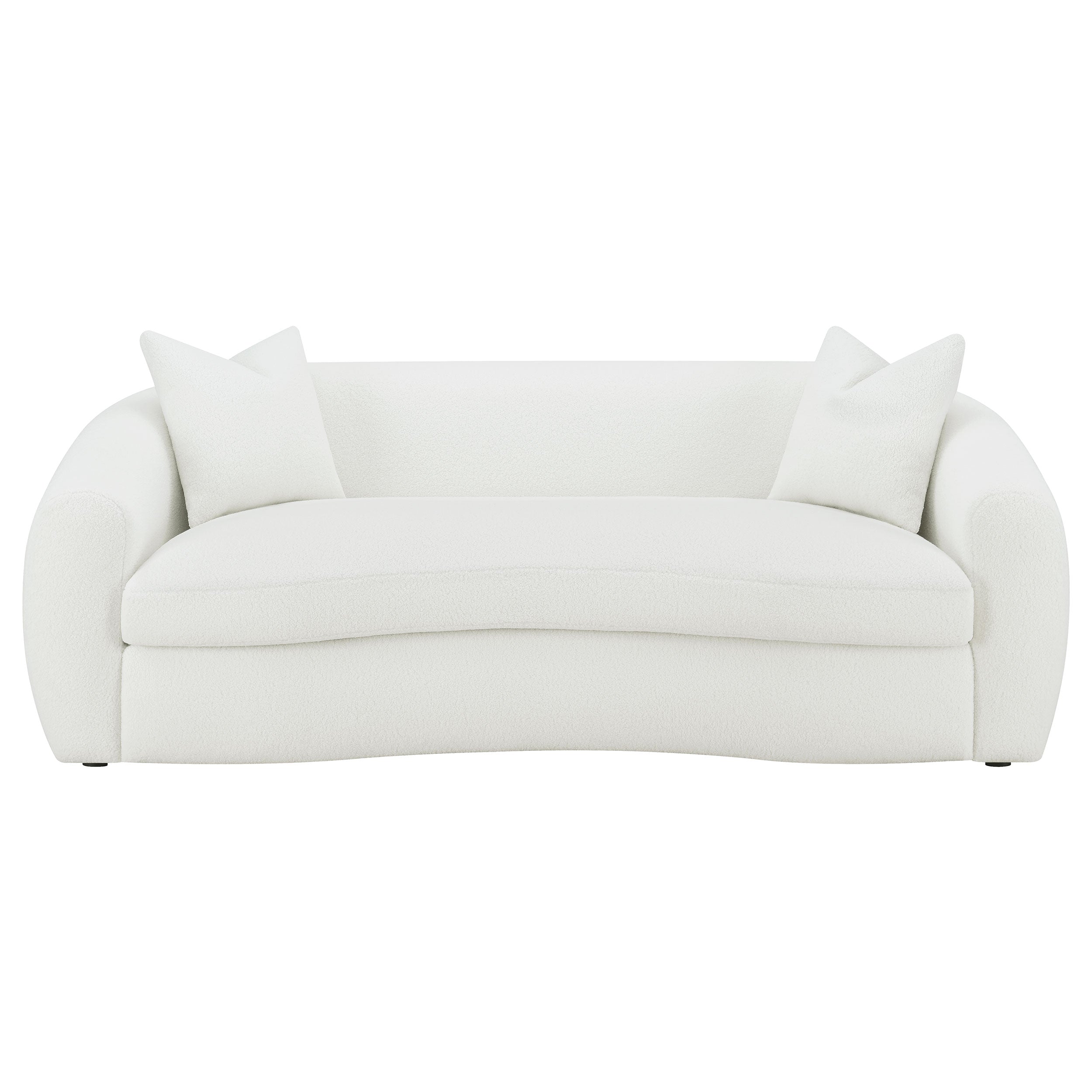 Isabella Upholstered Tight Back Sofa White