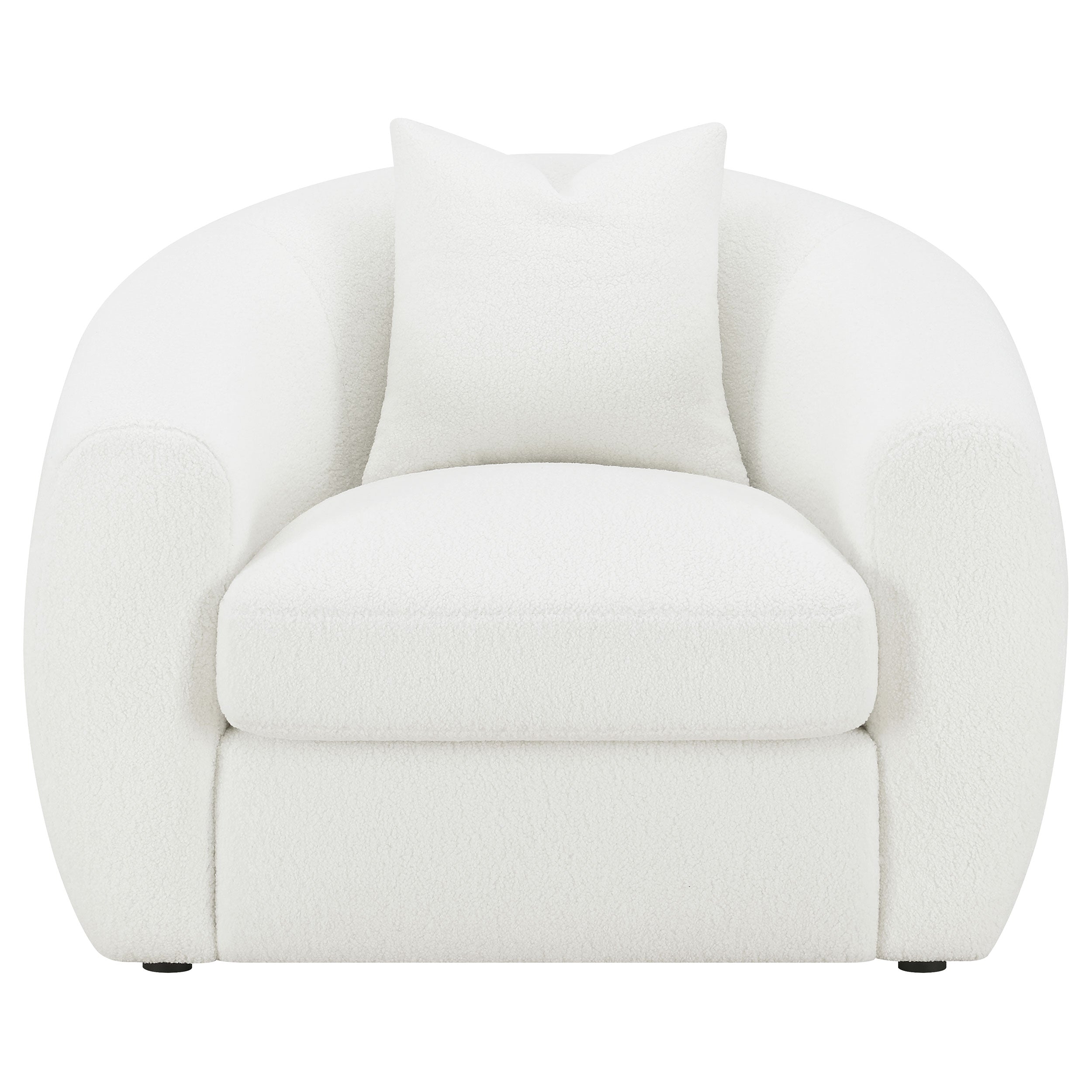 Isabella Upholstered Tight Back Chair White