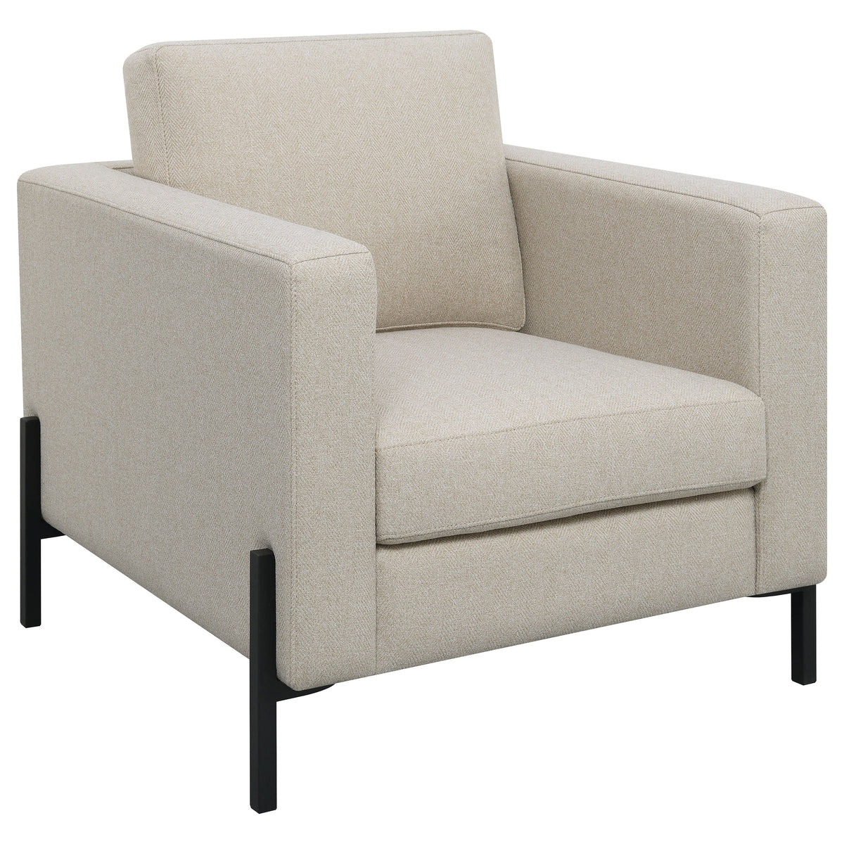 Tilly Upholstered Track Arms Chair Oatmeal