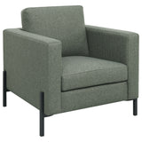 Tilly Upholstered Track Arms Chair Sage