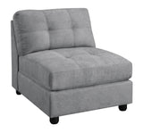 Claude  Upholstered Modular Tufted Sectional Dove