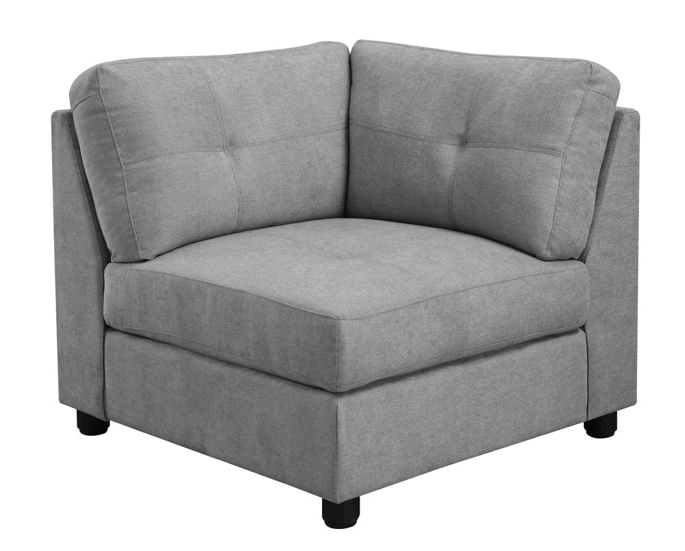 Claude  Upholstered Modular Tufted Sectional Dove