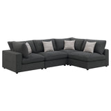 Serene  Upholstered Modular Sectional Charcoal