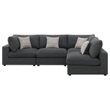 Serene  Upholstered Modular Sectional Charcoal