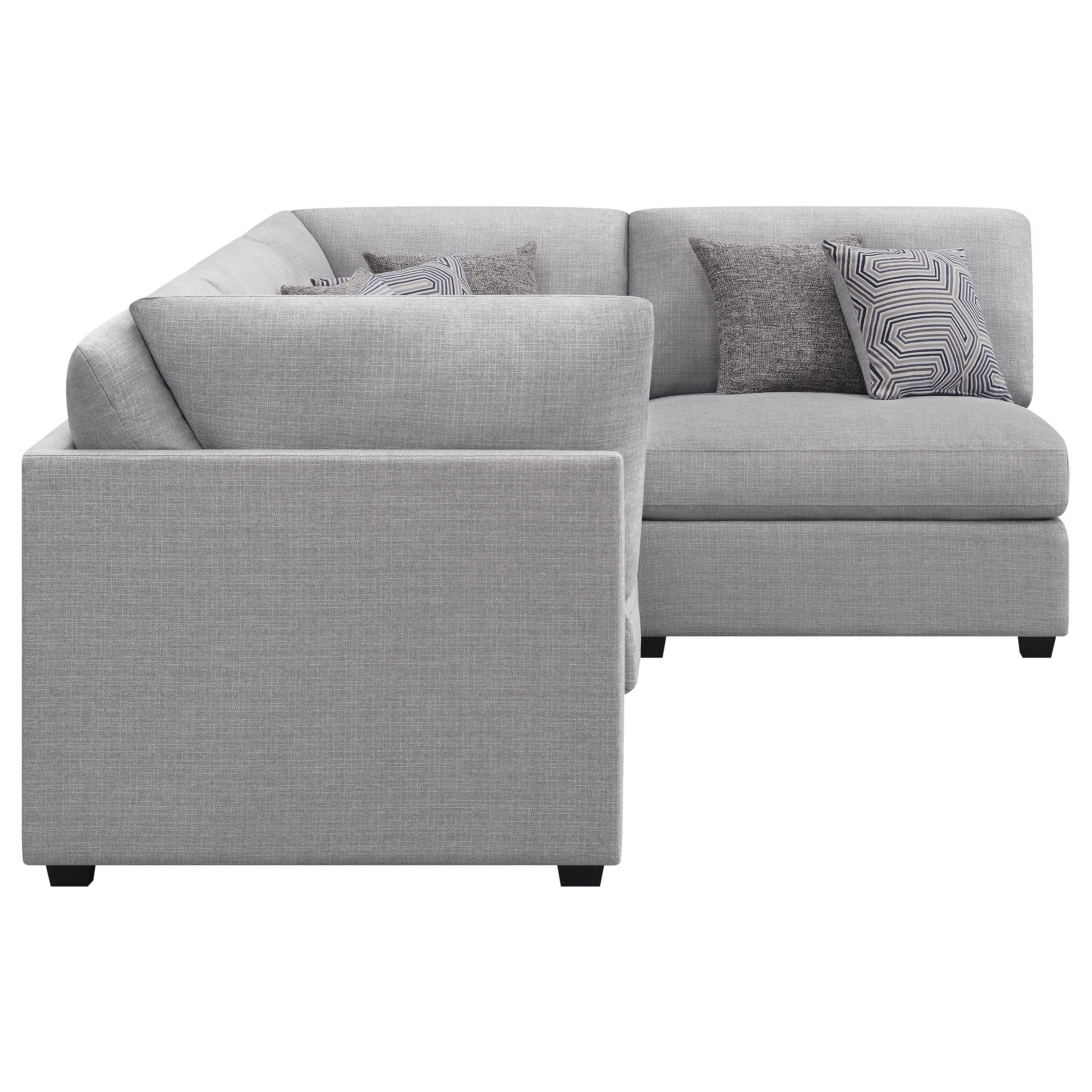 Cambria  Upholstered Modular Sectional Grey