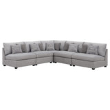 Cambria  Upholstered Modular Sectional Grey