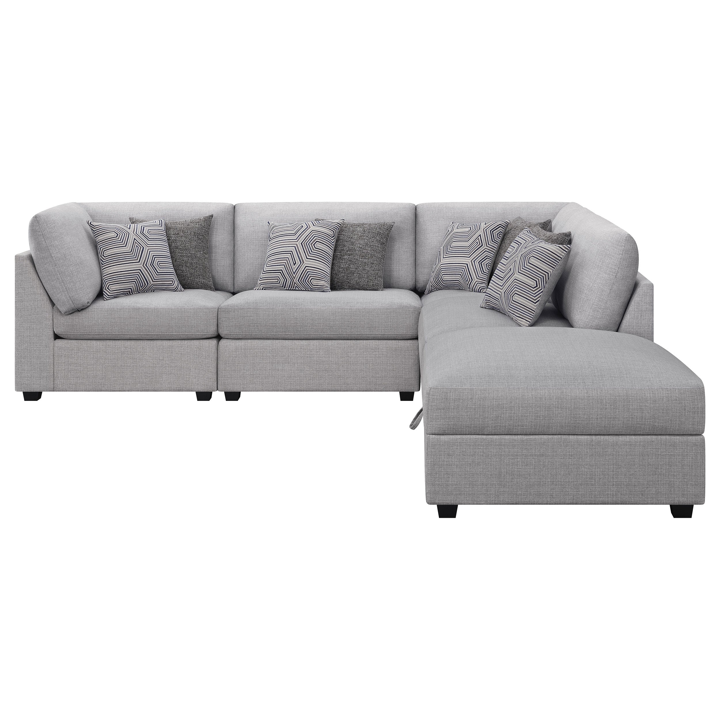 Cambria  Upholstered Modular Sectional Grey