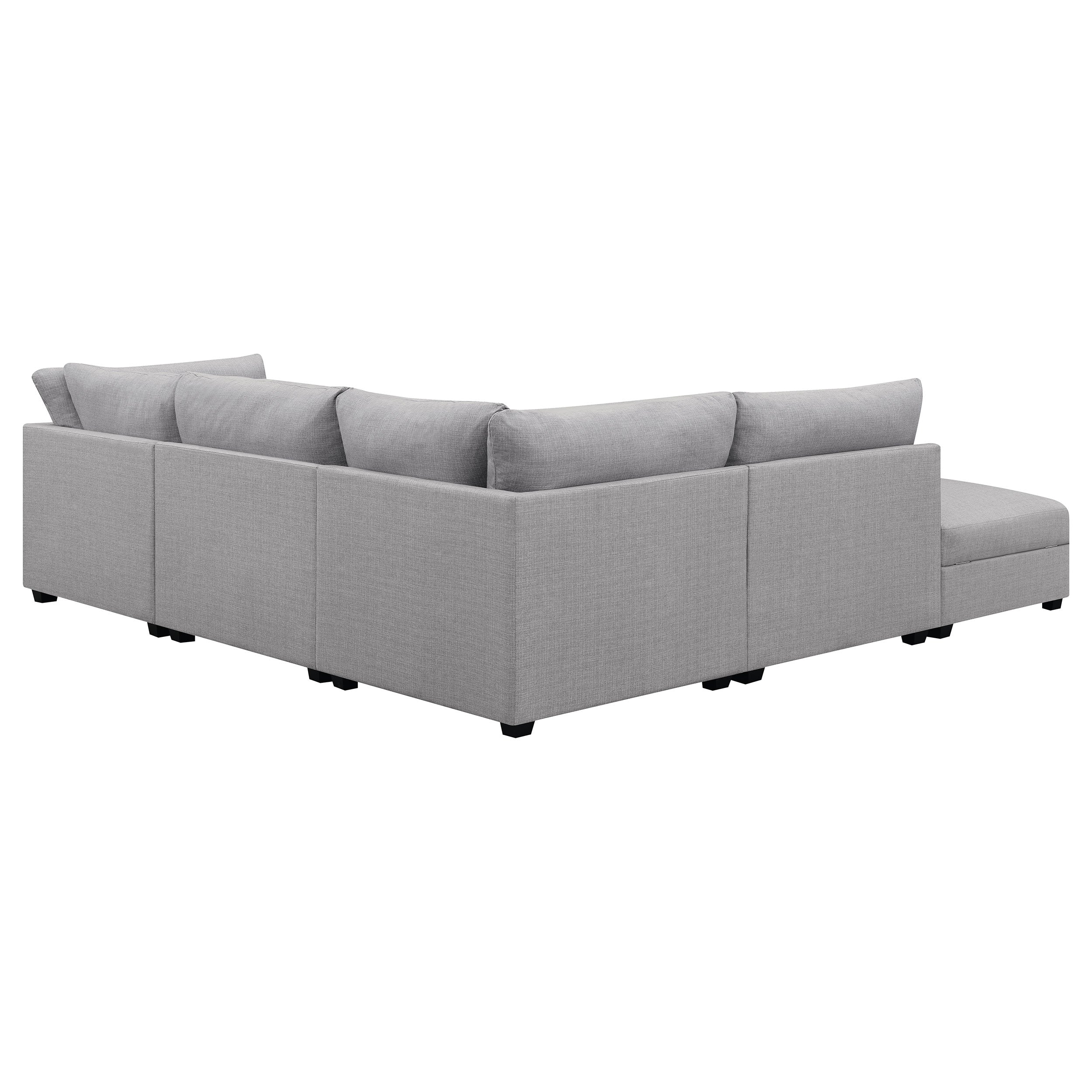 Cambria  Upholstered Modular Sectional Grey