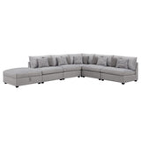 Cambria  Upholstered Modular Sectional Grey