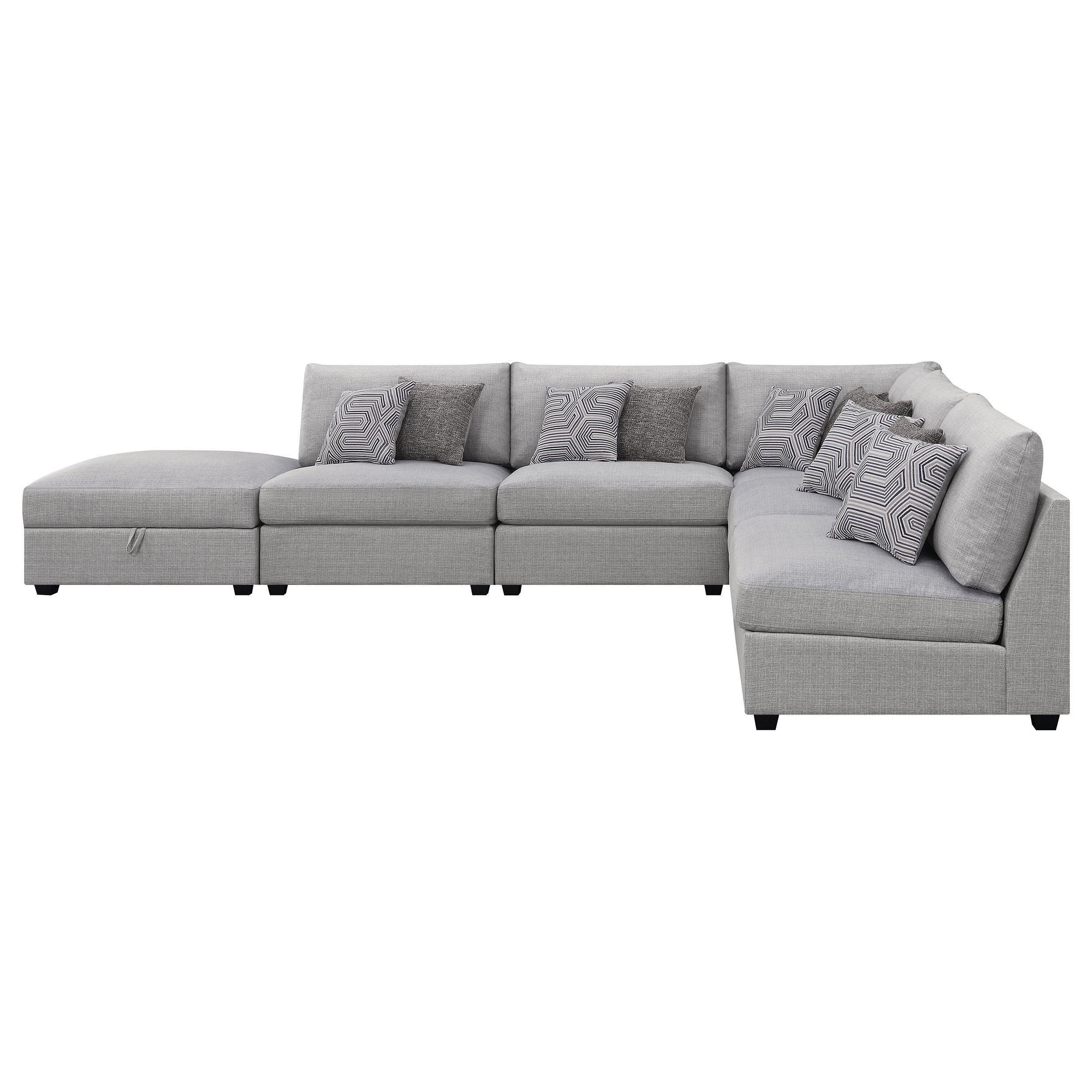 Cambria  Upholstered Modular Sectional Grey