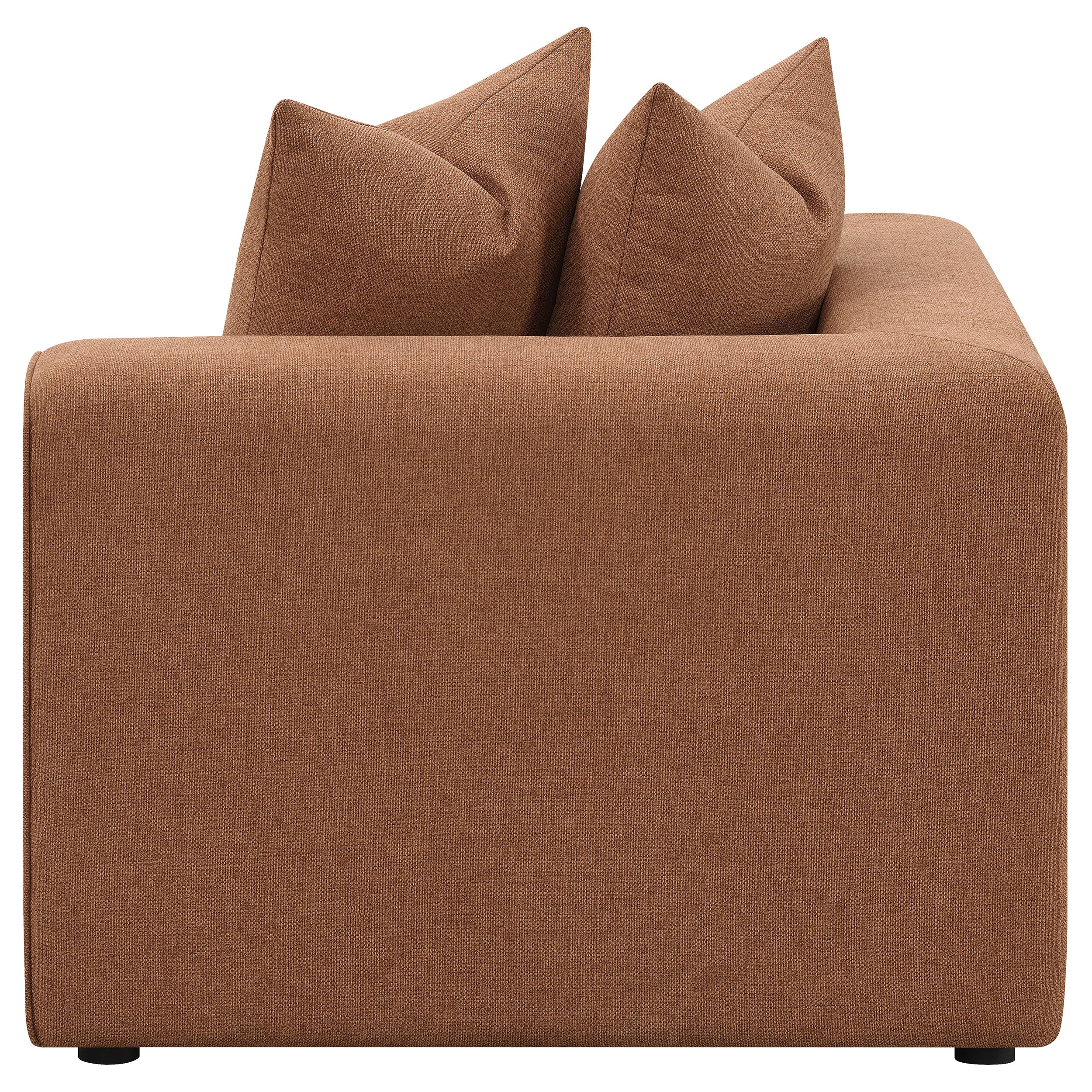 Jennifer 6-piece Upholstered Modular Sectional Terracotta