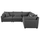 Sasha  Upholstered Modular Sectional Sofa Barely Black