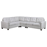 Georgina  Upholstered Modular Sectional Sofa Steel Grey