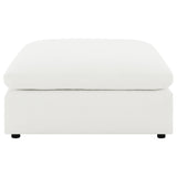 Raleigh Boucle Upholstered Ottoman Ivory