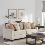 Christine Upholstered Cushion Back Sofa Beige