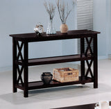 Rachelle Sofa Table with 2-shelf Deep Merlot