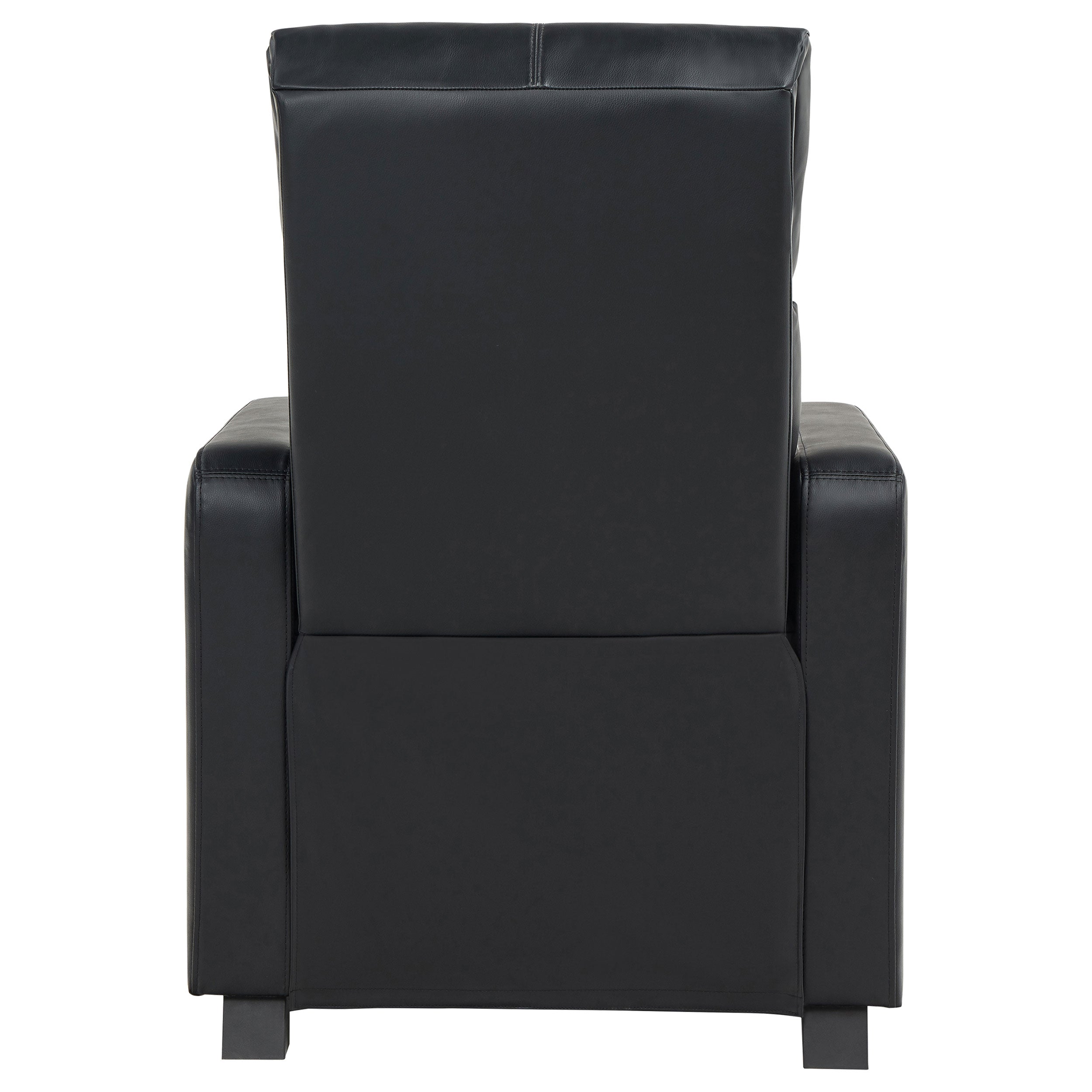 Toohey Upholstered Tufted Recliner Living Room Set Black