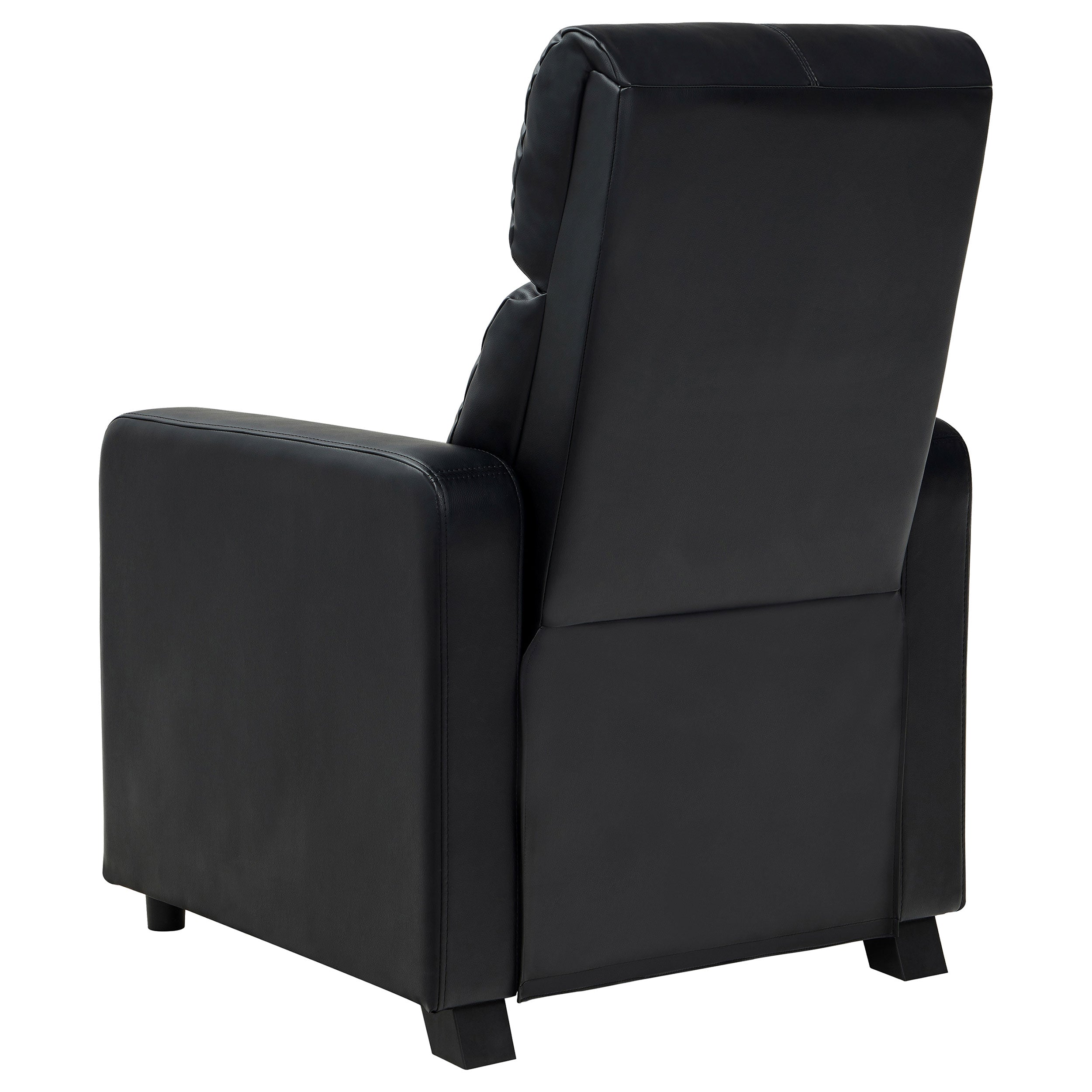 Toohey Home Theater Push Back Recliner Black