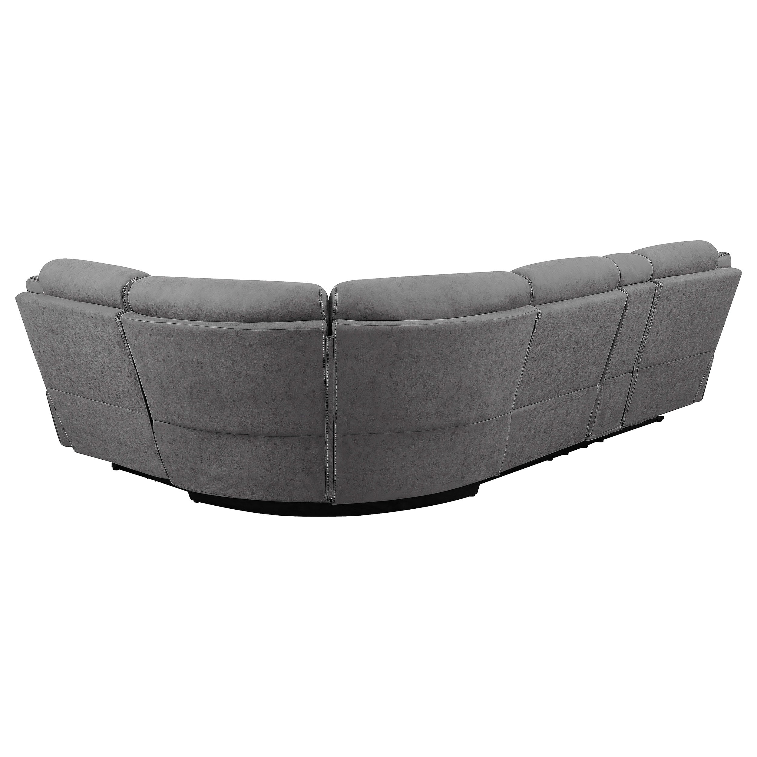 Higgins  Upholstered Power Sectional Grey